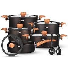 سرویس قابلمه تیارا 12 پارچه گرانیتی مدل سلین 